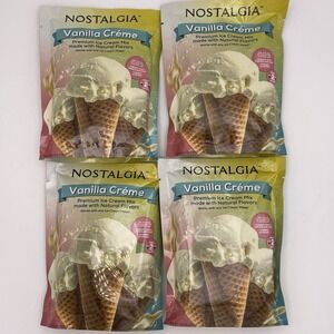 4 Nostalgia Vanilla Creme Flavored Ice Cream Mix 8 oz. Each 2026‎